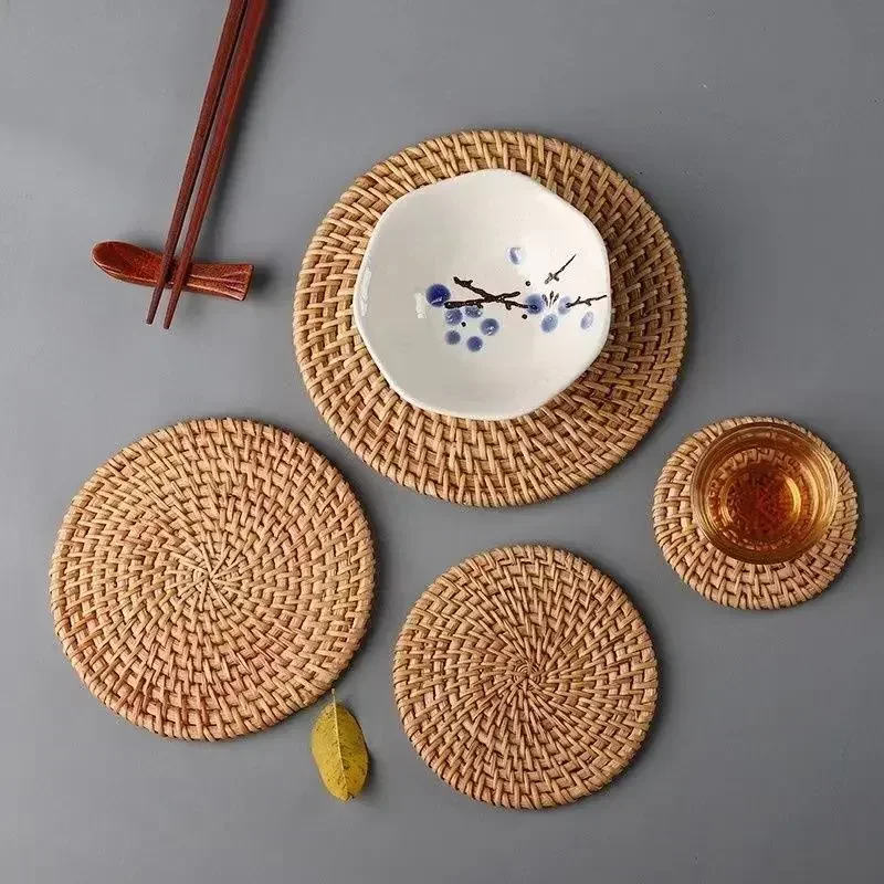 Outdoor Furniture Cafe - Hand gefertigte runde Rattan isolierte Tischs