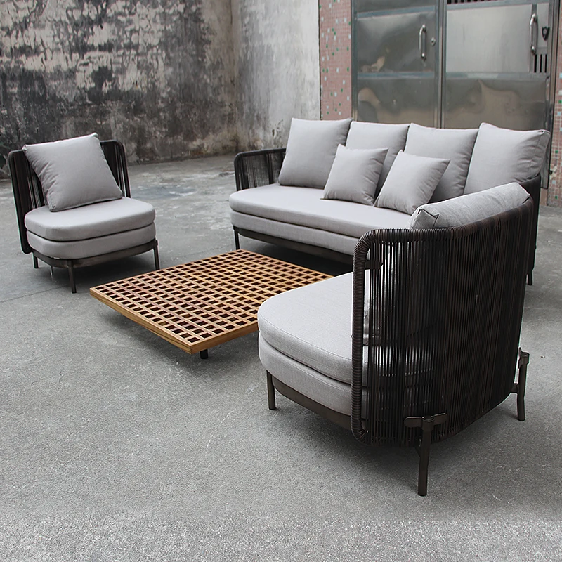 Outdoor Furniture Set Sale - Modernes Aluminium-Gartensofa-Set für Außenbereich, Terrasse und