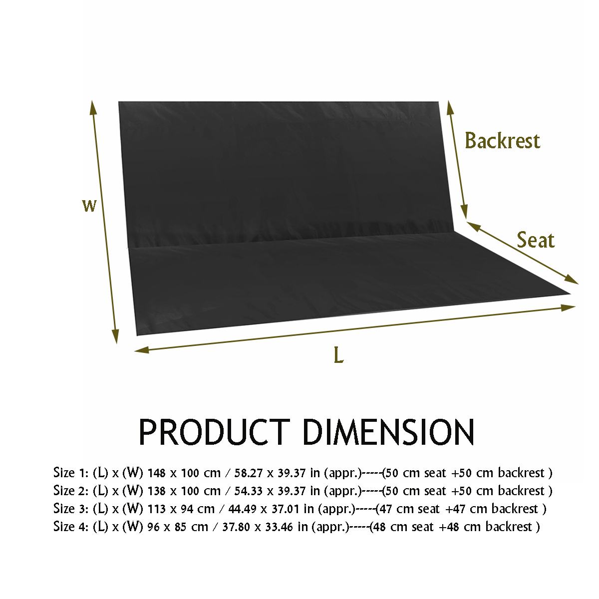 Outdoor Furniture Rocking Chair - 2/3 sitzer Schaukel Abdeckung Stuhl Bank