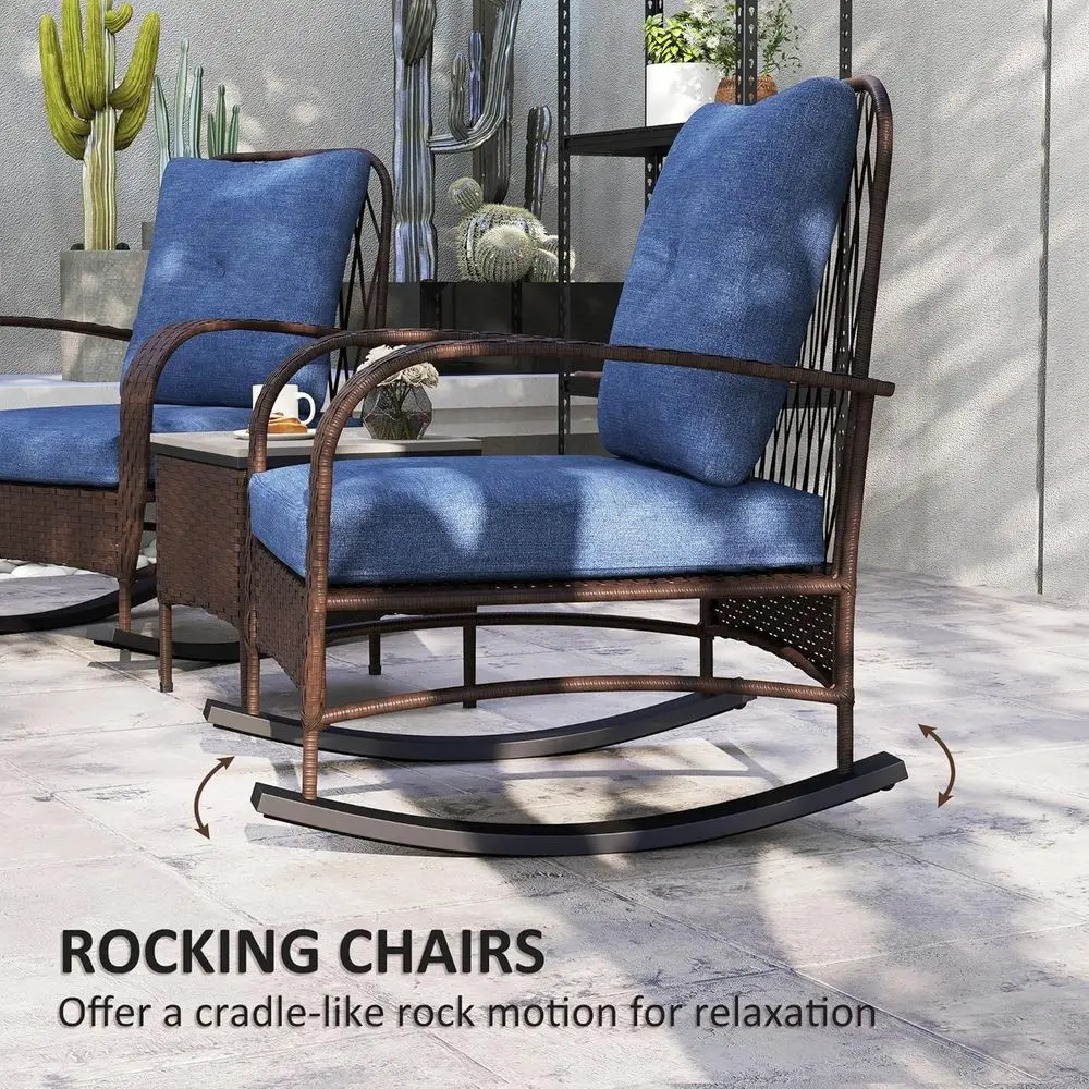 3-teiliges Gartenmöbel-Set aus – Outdoor Furniture Rocking Chair Bewertung und Preis