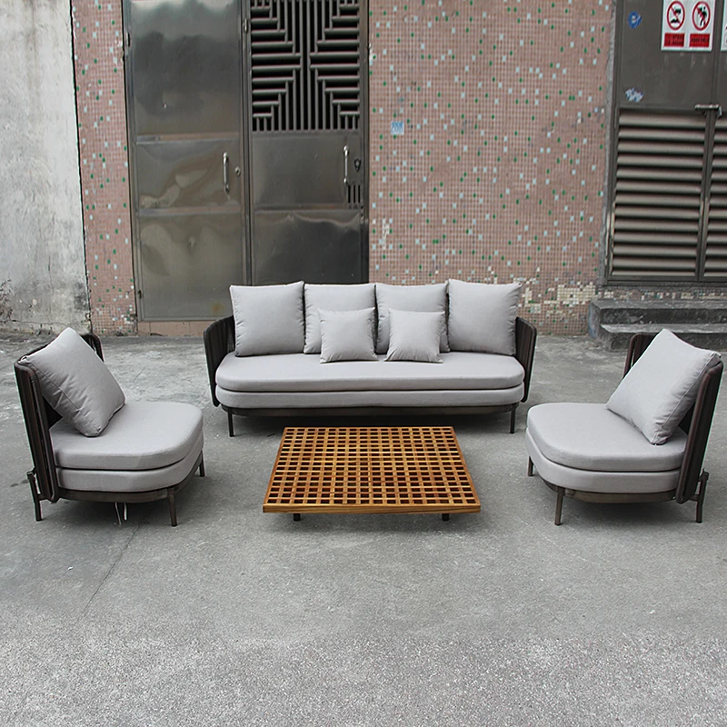 Modernes Aluminium-Gartensofa- – Outdoor Furniture Set Sale Bewertung und Preis