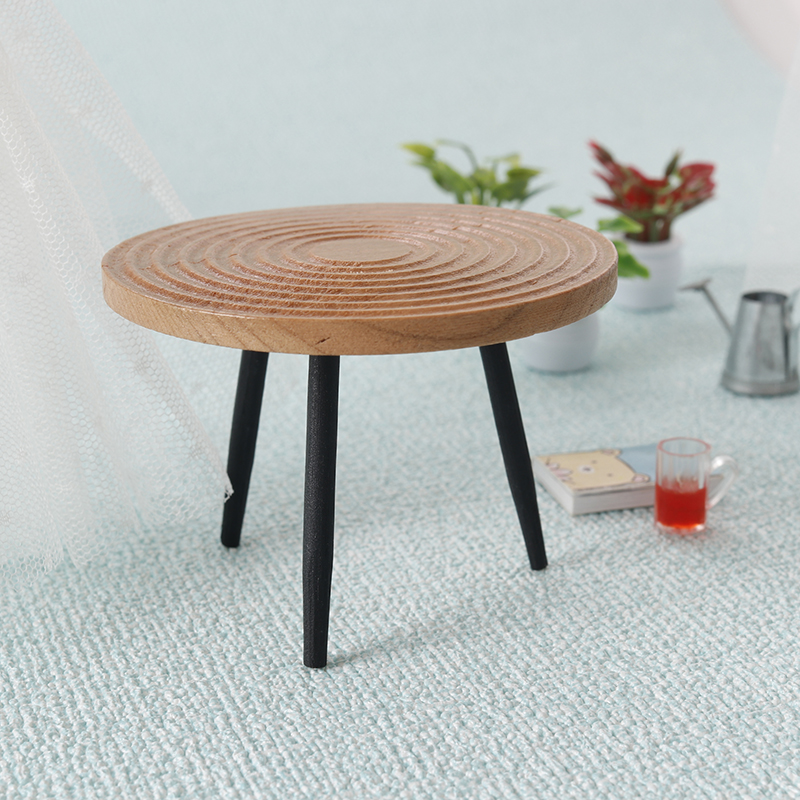 1:12 Puppenhaus Miniatur runde – Outdoor Furniture Wood Bewertung und Preis