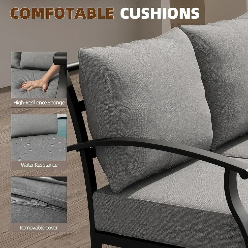 Graues Outdoor-Metall-Gartenmö – Outdoor Furniture Rocking Chair Bewertung und Preis