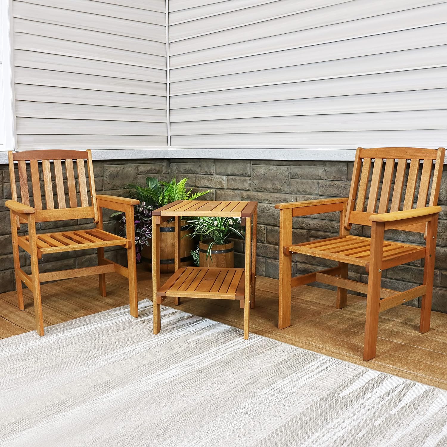 3-teiliges Holz-Gartenmöbelset – Outdoor Furniture Oil Bewertung und Preis