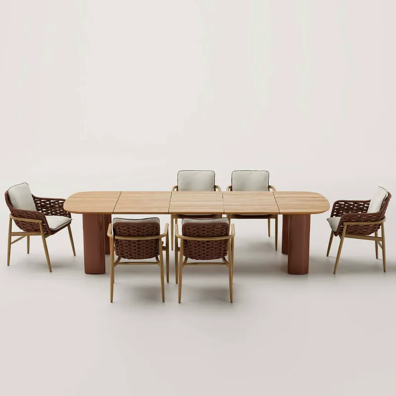 Nordisches Rattan Outdoor-Esst – Outdoor Furniture Cafe Bewertung und Preis