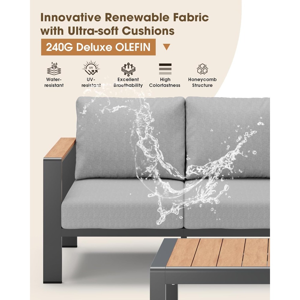 USA Lagerbestand Aluminium Out – Outdoor Furniture Set Sale Bewertung und Preis