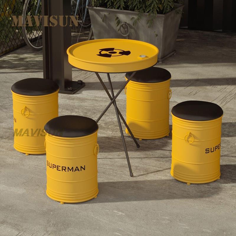 Creative Wrought Iron Oil Drum – Outdoor Furniture Oil Bewertung und Preis