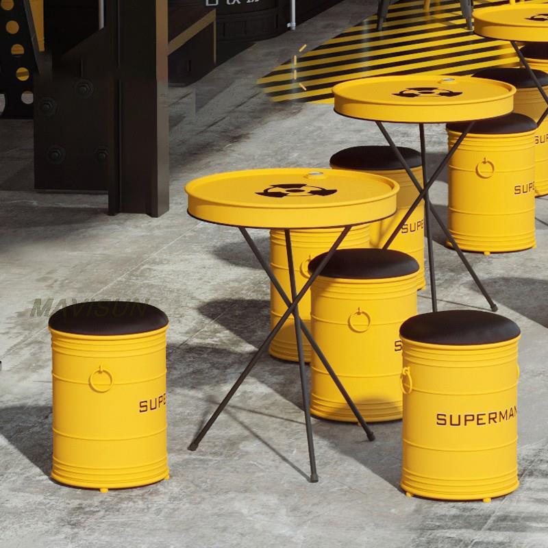 Creative Wrought Iron Oil Drum – Outdoor Furniture Oil Bewertung und Preis